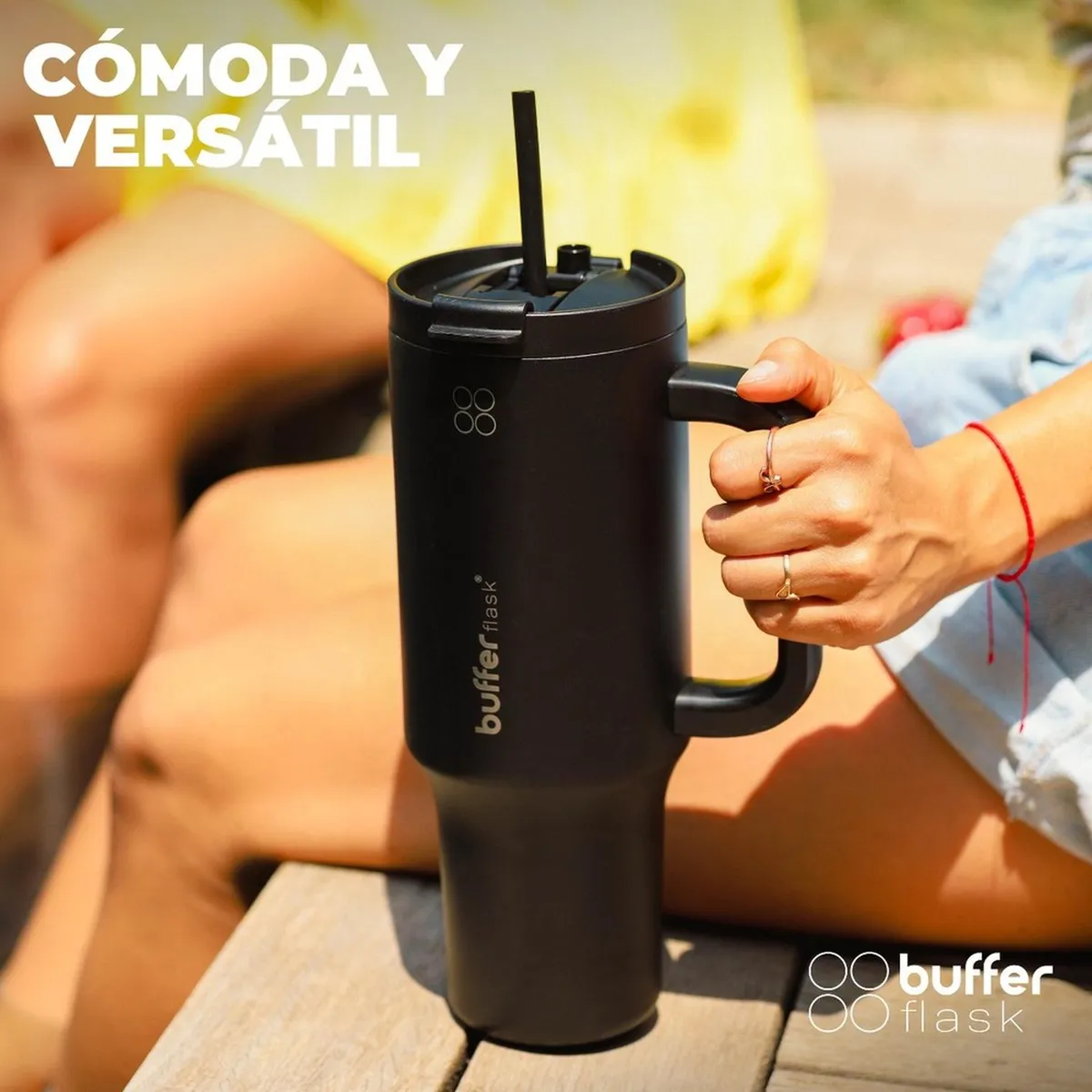 BUFFER FLASK - Vaso Termico Frio y Calor Termo Mug Buffer 1,2 L Inoxidable