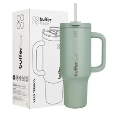 BUFFER FLASK - Vaso Termico Frio y Calor Termo Mug Buffer 1200Lt Inoxidable - Verde