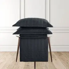 ANDES - QUILT CONTEMPO 1.5 PLAZA NEGRO