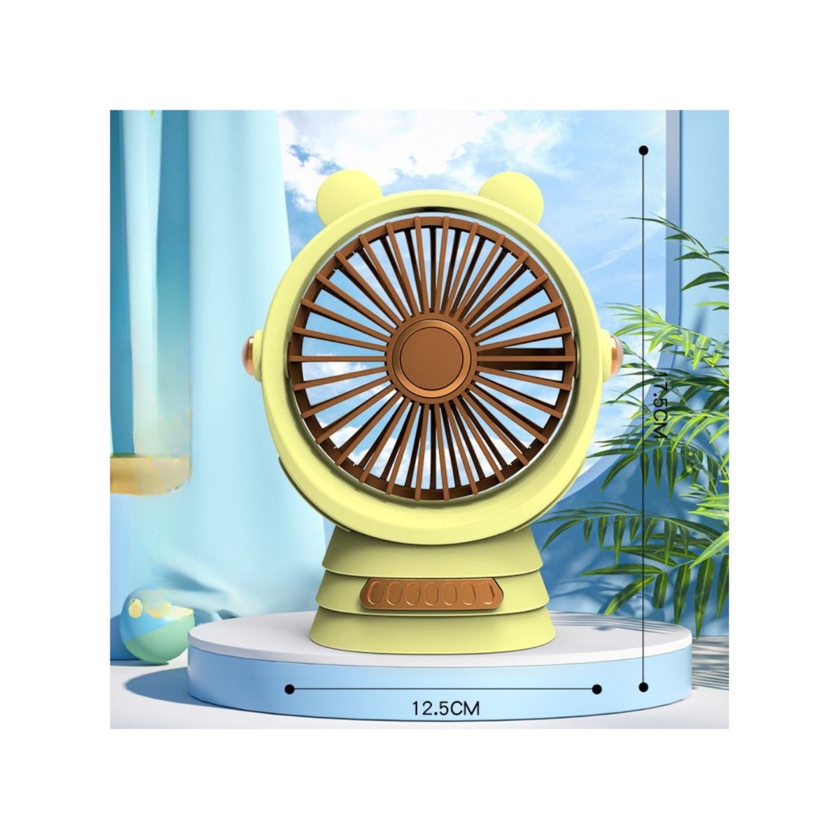 GENERICO - Ventilador Mini Sobremesa Portátil Usb Oficina EscritorioSK