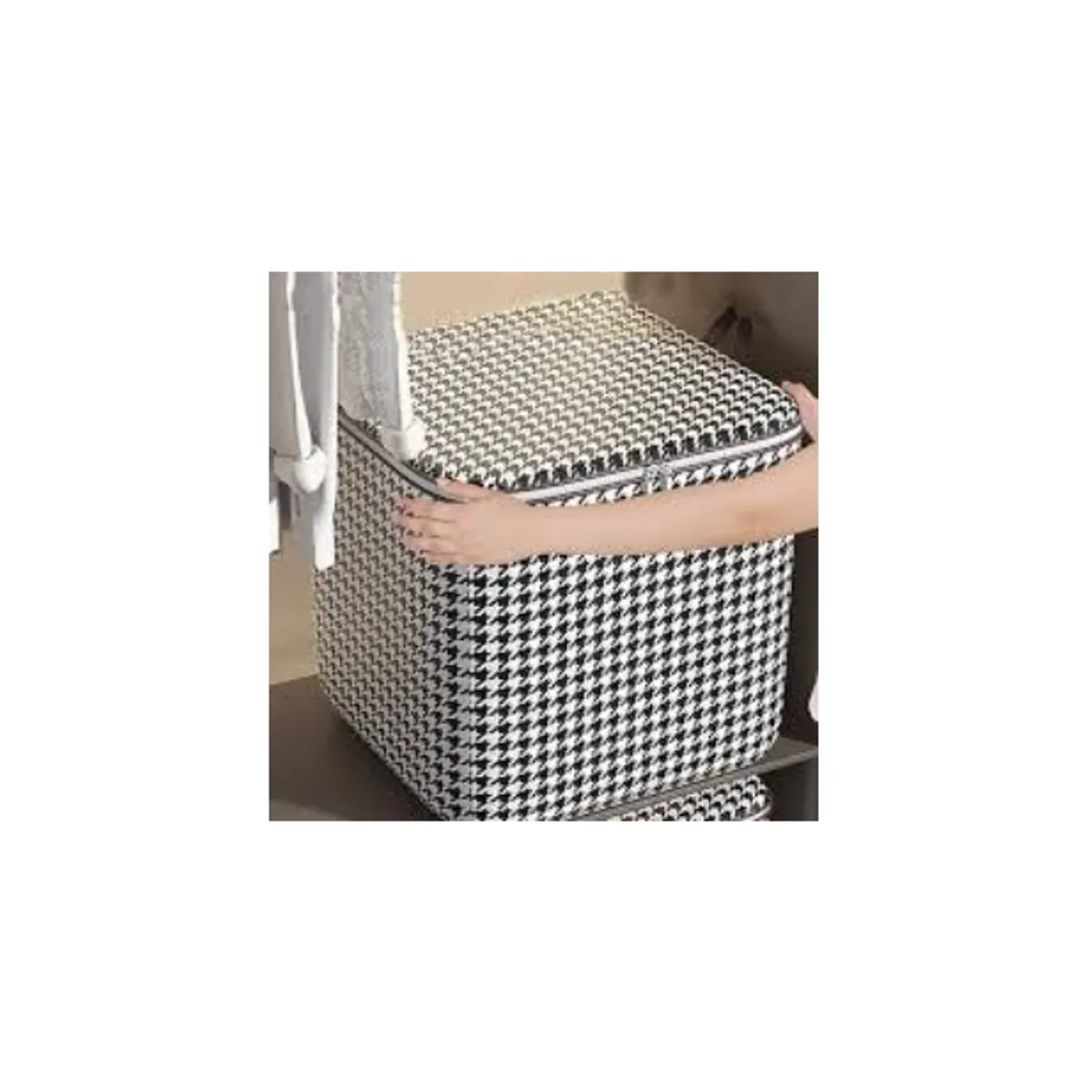 GENERICO - Pack 3 unidades Bolsas de almacenamiento Houndstooth 180 L