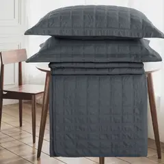 ANDES - QUILT CONTEMPO 2 PLAZA GRIS