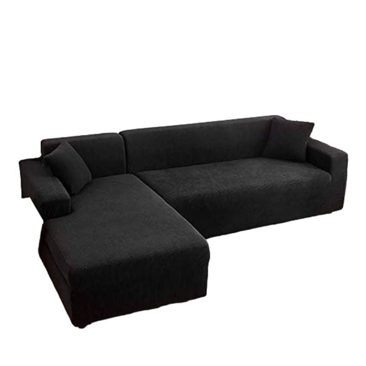 GENERICO - Funda Cubre Sillón Sofá Tipo L 4+3 Cuerpo Cuadrille