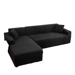 GENERICO - Funda Cubre Sillón Sofá Tipo L 4+3 Cuerpo Cuadrille