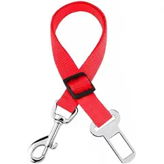 METALFER - Cinturón De Seguridad Resistent Para Mascotas Perro Rojo