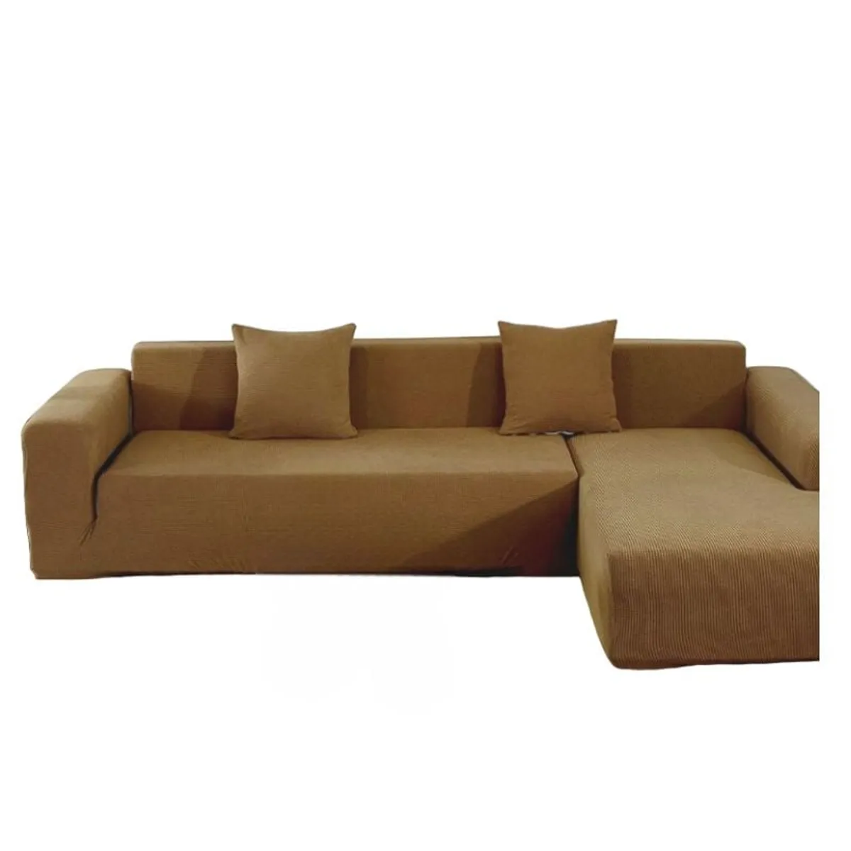 GENERICO - Funda Cubre Sillón Sofá Tipo L 4+3 Cuerpo Cuadrille