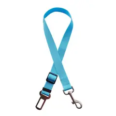 METALFER - Cinturón De Seguridad Resistent Para Mascotas Perro Celeste