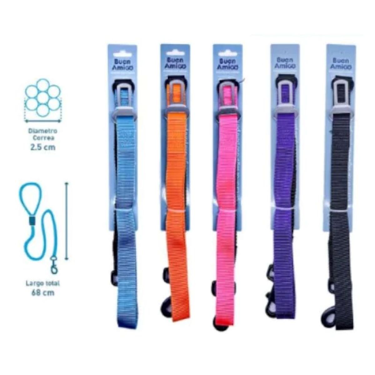 METALFER - Cinturón De Seguridad Resistent Para Mascotas Perro Rosa