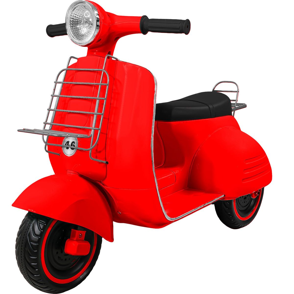 LITTLE MONKEY - Motocicleta Montable Vintage Motoneta 12 V Luz Led