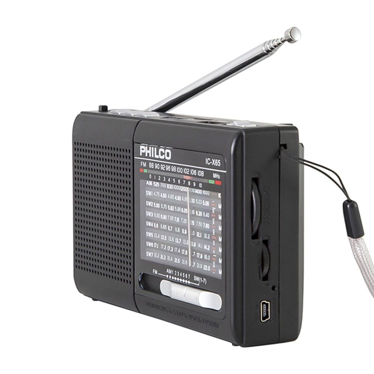 PHILCO - Philco Radio Portátil Multibanda ICX65 BT FM USB MSD