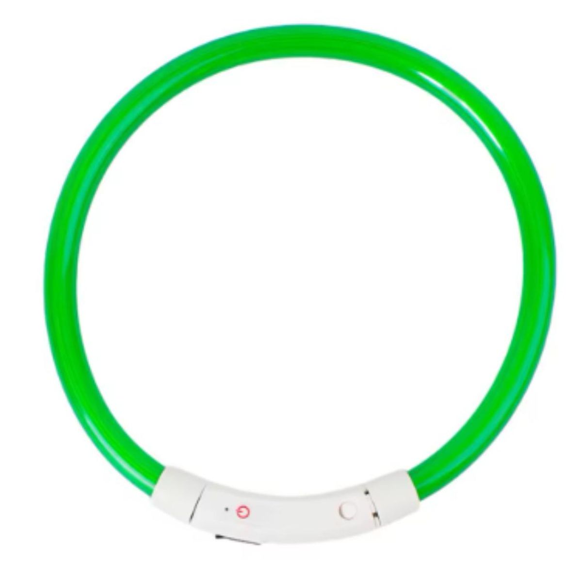 GENERICO - Collar Para Perro Luz Led Carga Usb Talla M 55cm - Verde - M