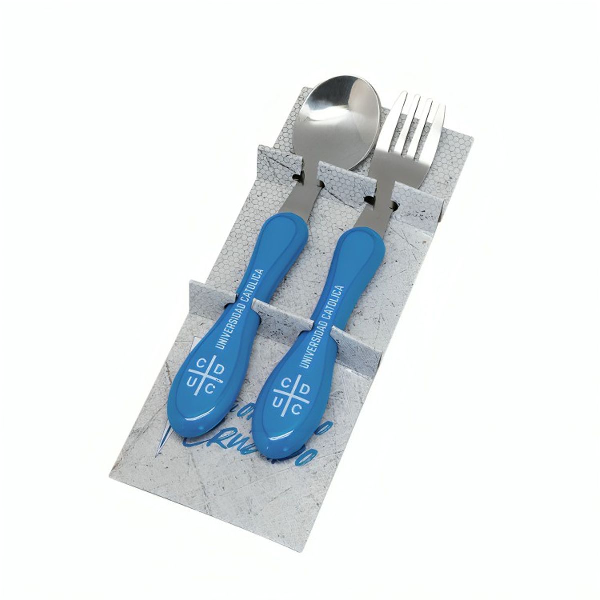 OEM - SET CUBIERTOS UNIVERSIDAD CATOLICA DISEÑO