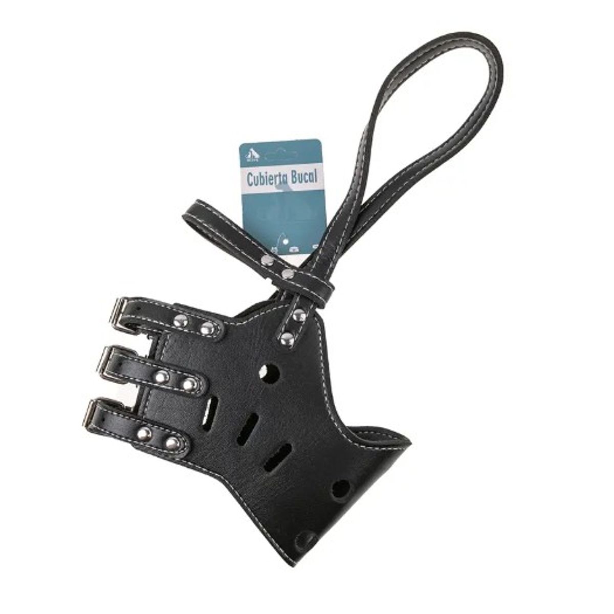 GENERICO - Bozal PU Para Perros L Negro