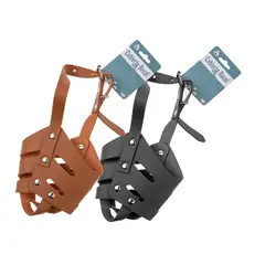 GENERICO - Bozal PU Para Perros M Color Aleatorio