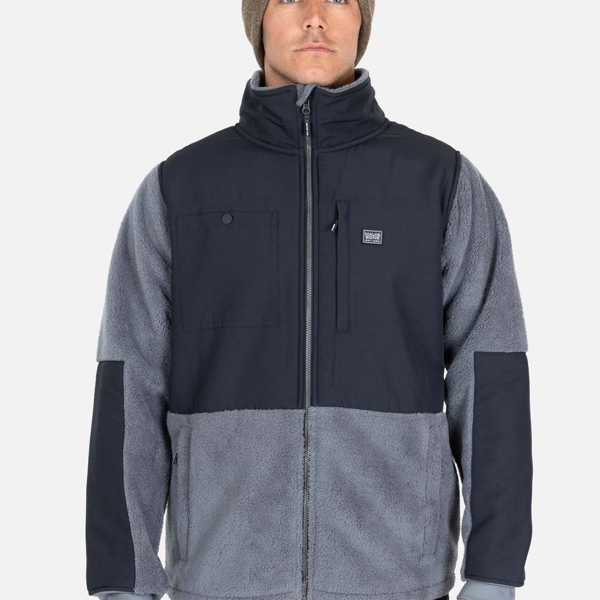 MAUI AND SONS - Poleron Bonded Drift Gris Hombre Maui And Sons - Gris