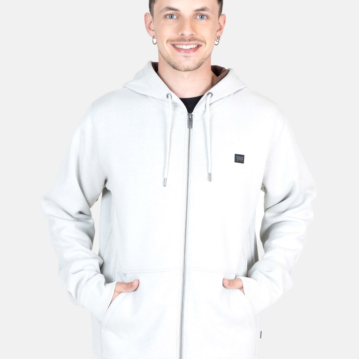 MAUI AND SONS - Poleron Bonded Rush Beige Hombre Maui And Sons - Beige