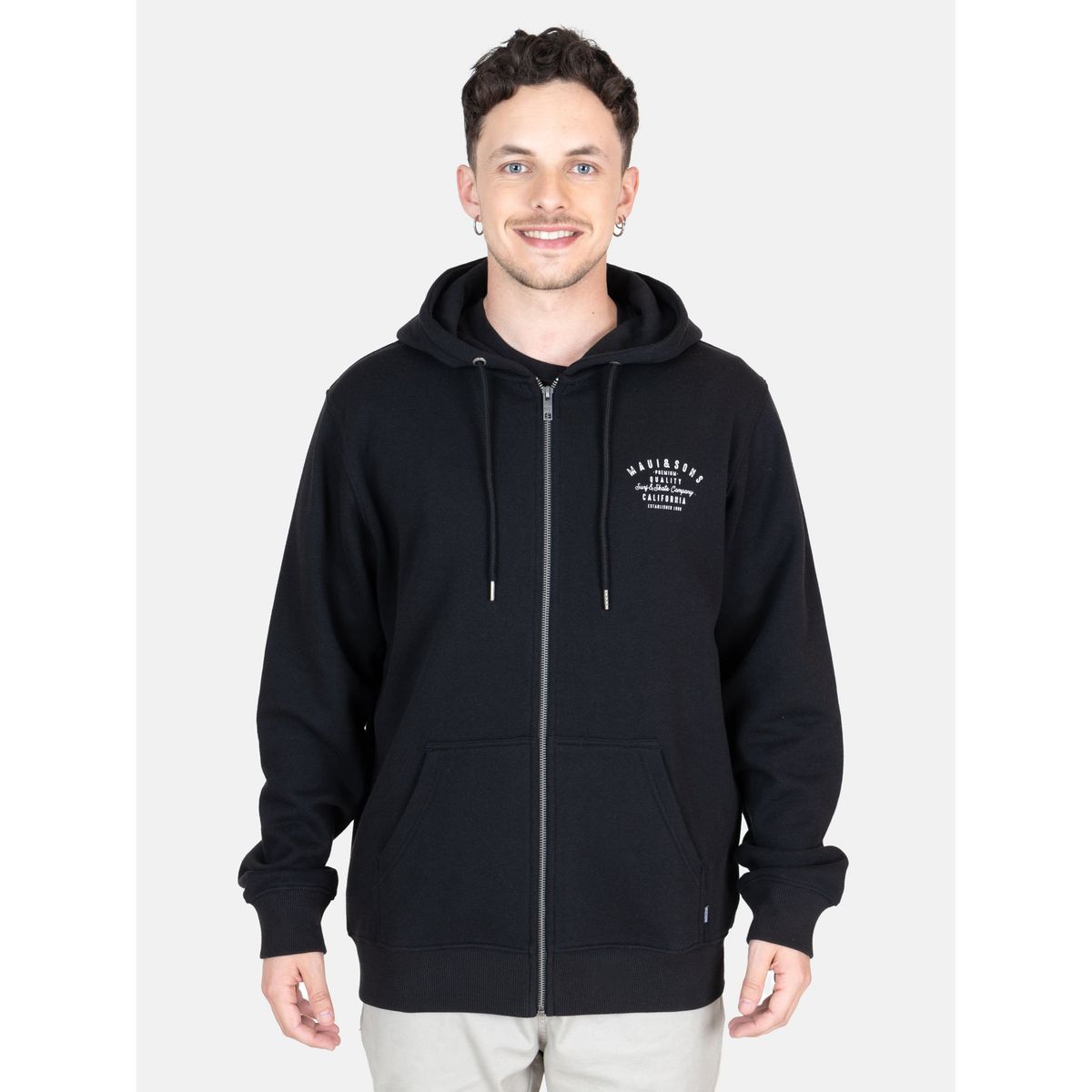 MAUI AND SONS - Poleron FZ Flow Negro Hombre Maui And Sons - Negro