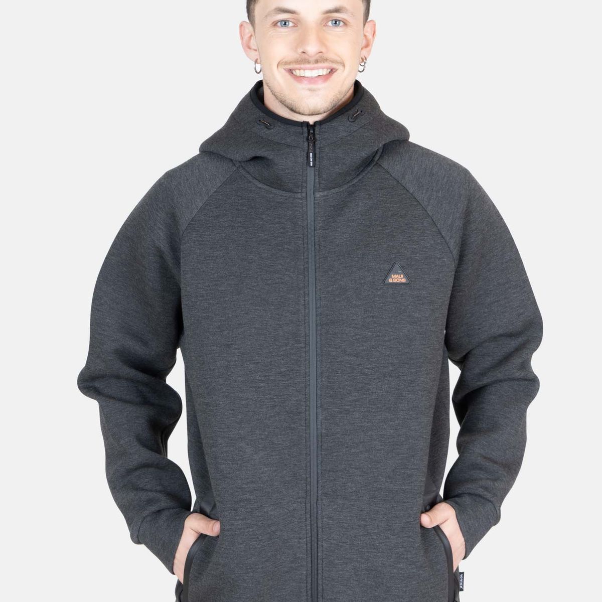 MAUI AND SONS - Poleron FZ Ocean Negro Hombre Maui And Sons - Negro