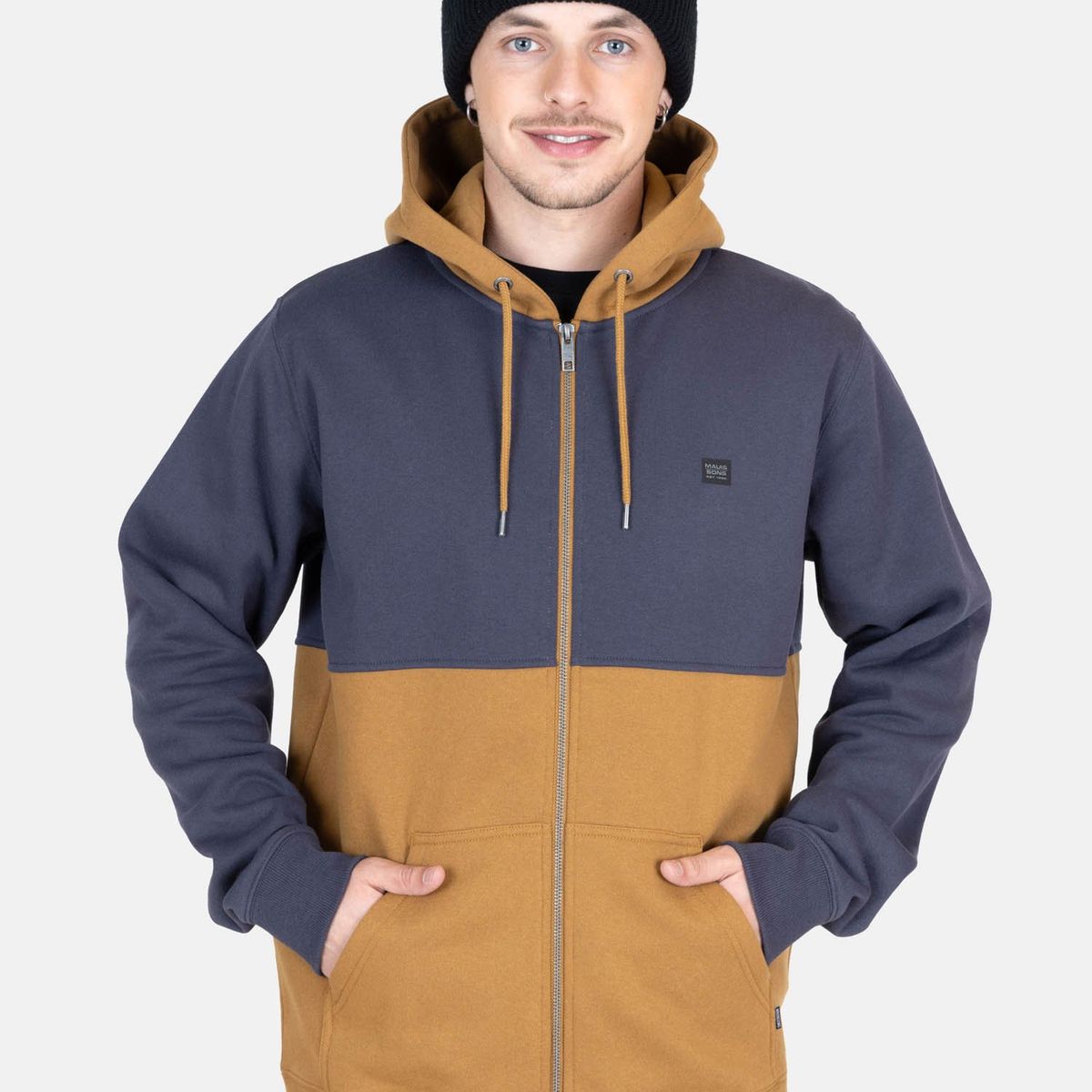 MAUI AND SONS - Poleron FZ Horizon Azul Hombre Maui And Sons - Azul