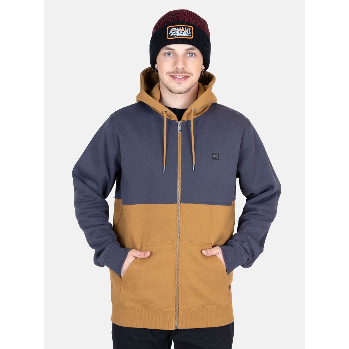 MAUI AND SONS - Poleron FZ Horizon Azul Hombre Maui And Sons - Azul