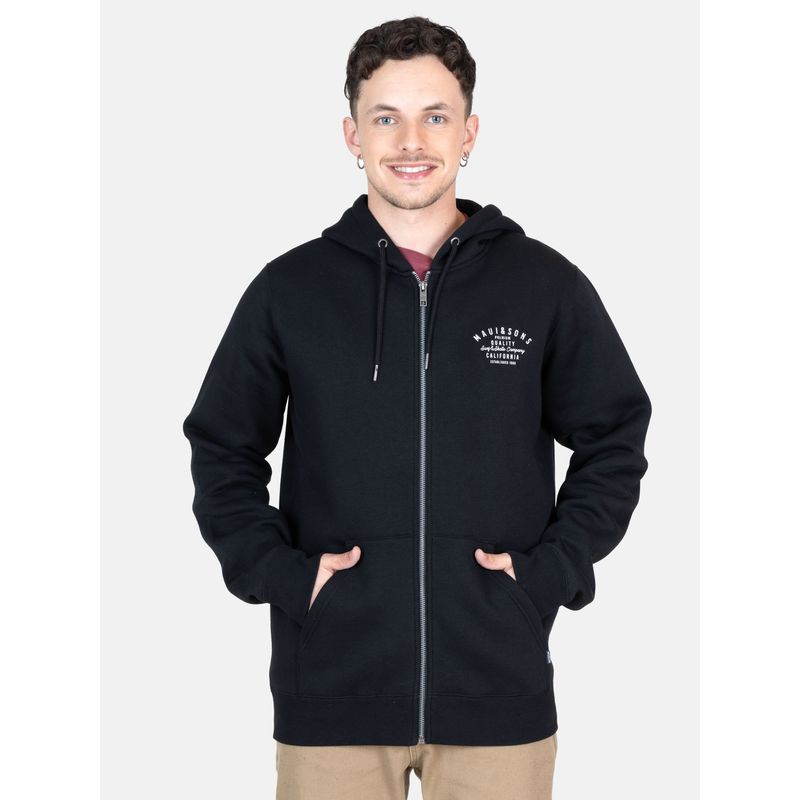 MAUI AND SONS - Poleron FZ Sunset Negro Hombre Maui And Sons - Negro