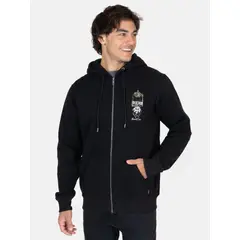 MAUI AND SONS - Poleron FZ Wave Negro Hombre