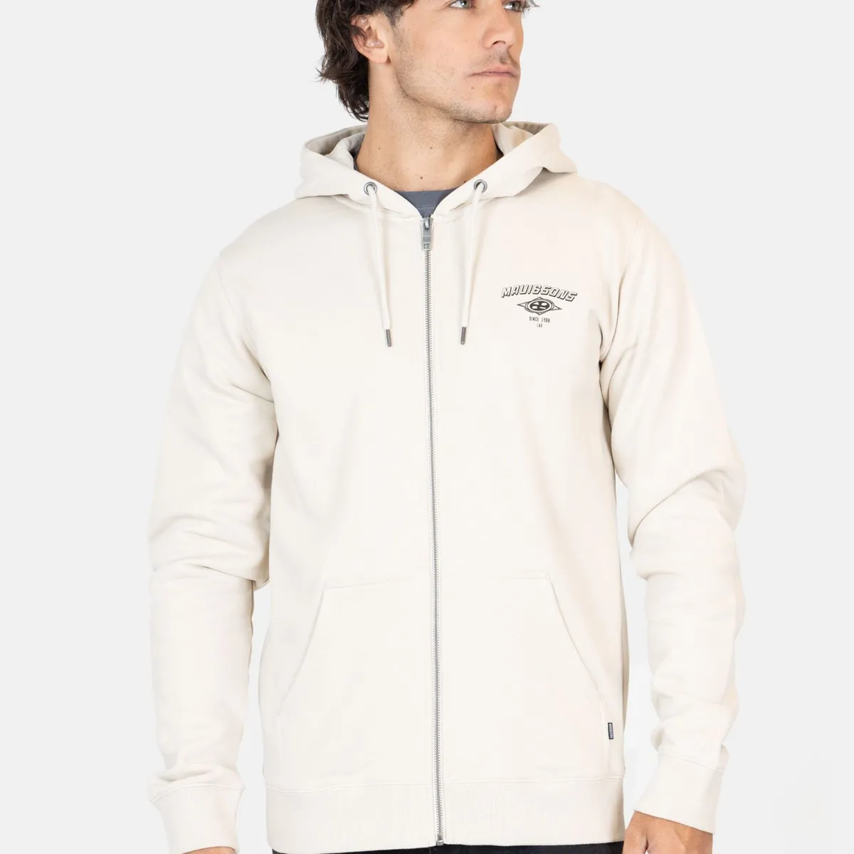 MAUI AND SONS - Poleron FZ Pacific Beige Hombre Maui And Sons - Beige