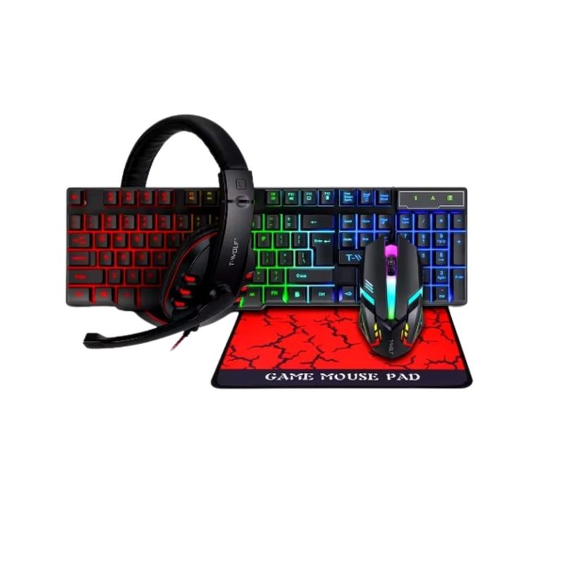 GENERICO - KIT GAMER TECLADO + MOUSE + AUDIFONOS + HARDZONE