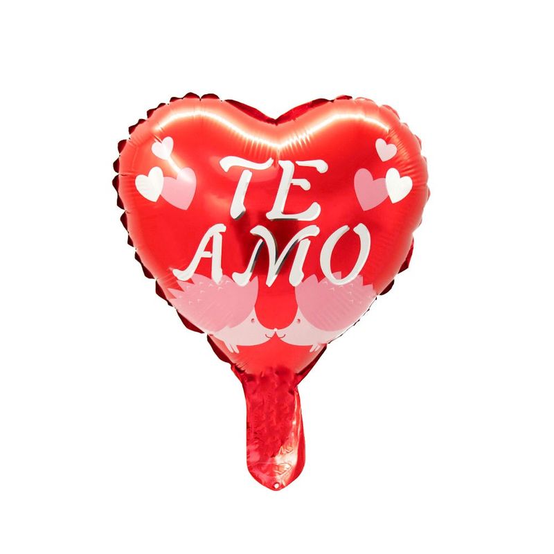 GENERICO - GLOBO METALICO TE AMO KISS X50 UNI