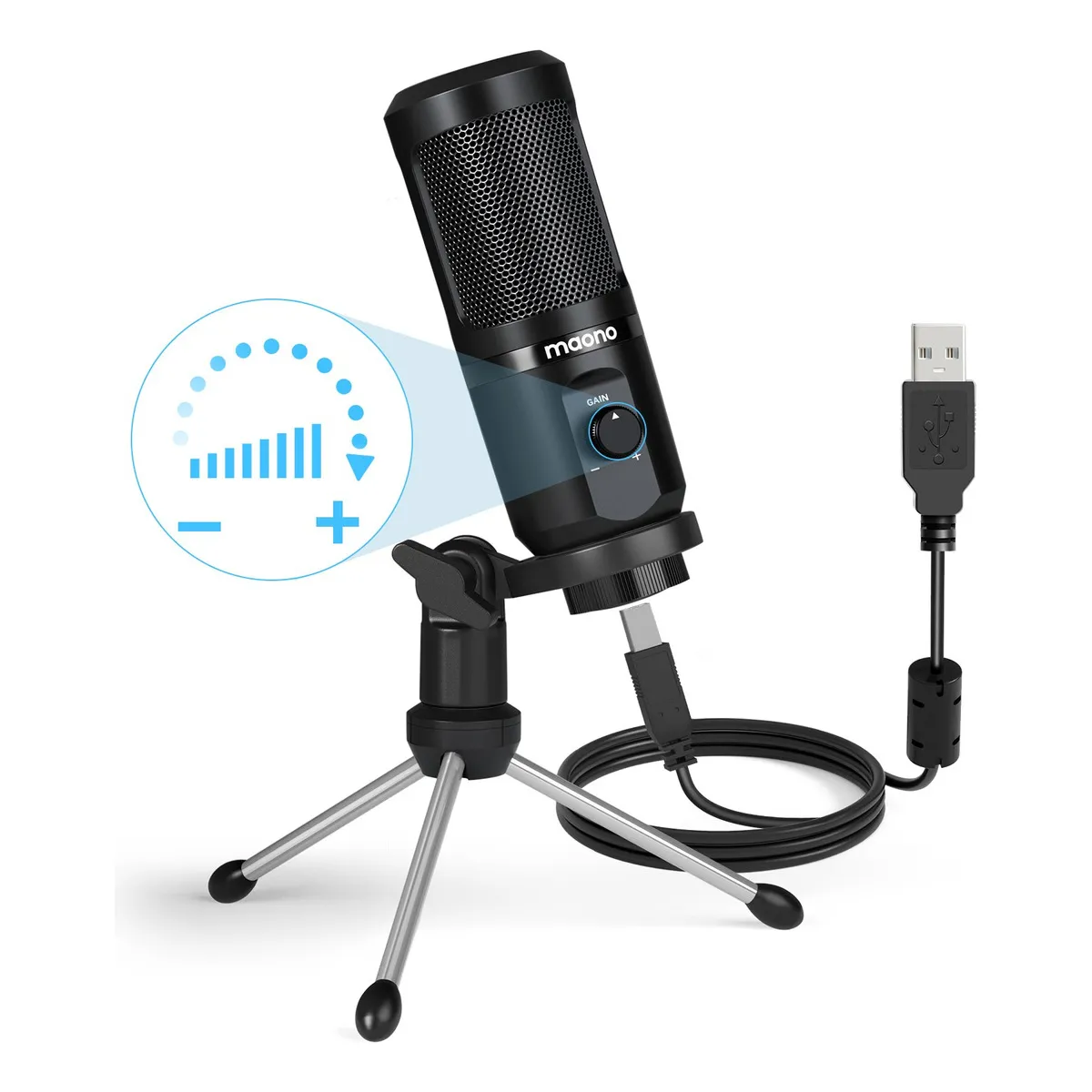 MAONO - Micrófono Maono Au-pm461tr Condensador Cardioide