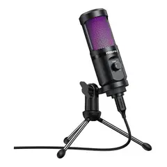 MAONO - Microfono Usb Gamer Profesional Au-pm461 Rgb Con Trípode