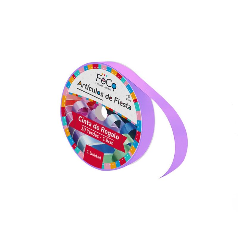 GENERICO - CINTA 18CM 10YD LILA X1 UNI