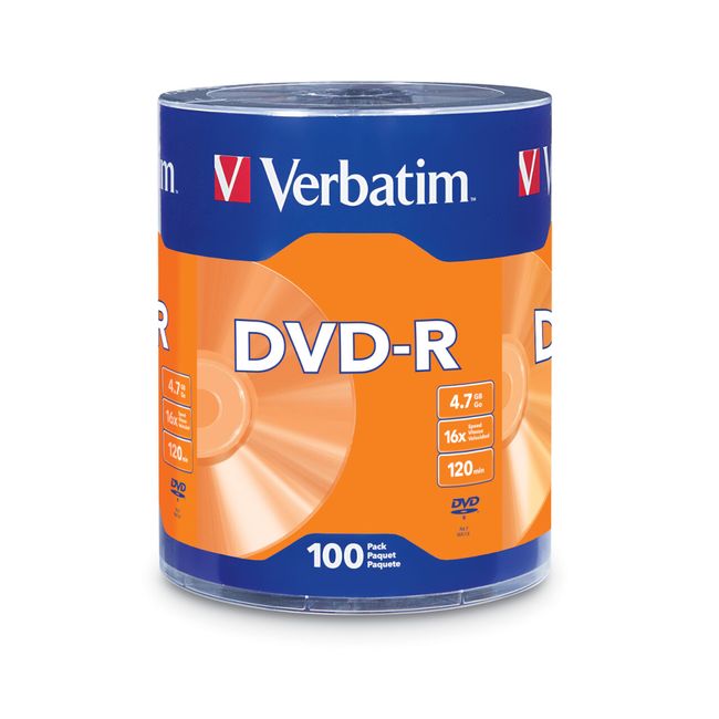 VERBATIM - DVD-R Verbatim Pack 100 unidades