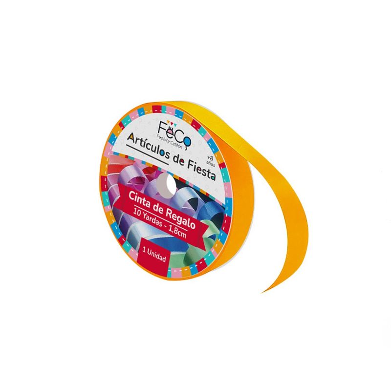 GENERICO - CINTA 18CM 10YD DORADO X1 UNI