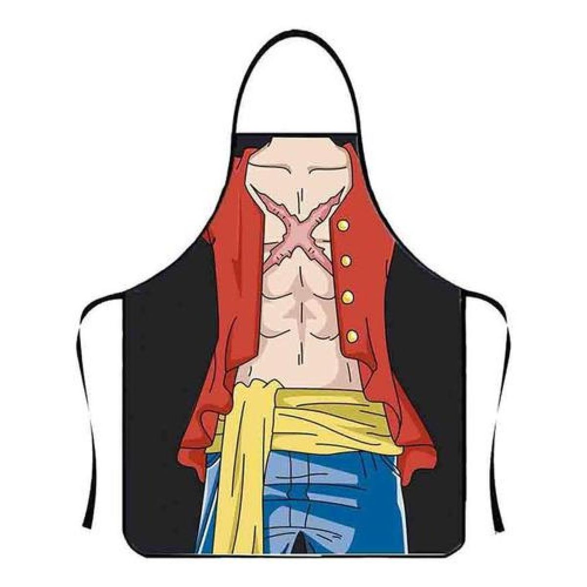 GENERICO - Delantal Cocina Divertidos One Piece Anime - Verde