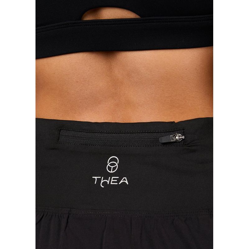 THEA - Short Corto Con Pretina Alta Atea Black