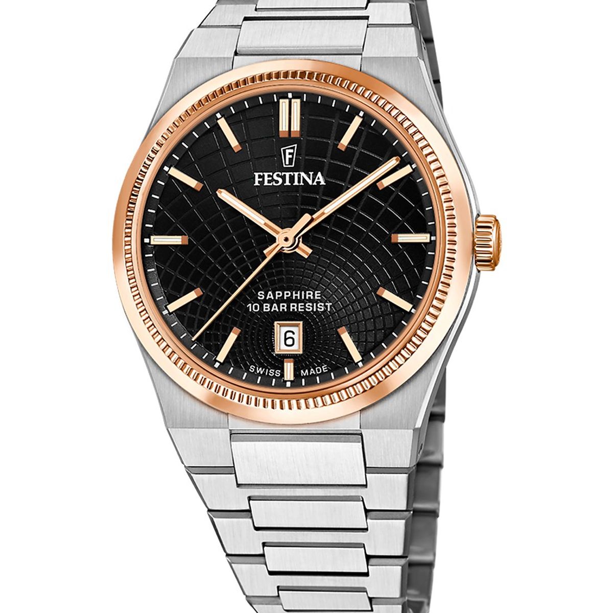 FESTINA SWISS - Reloj F20065/4 Festina Swiss Negro Hombre Rive Collection