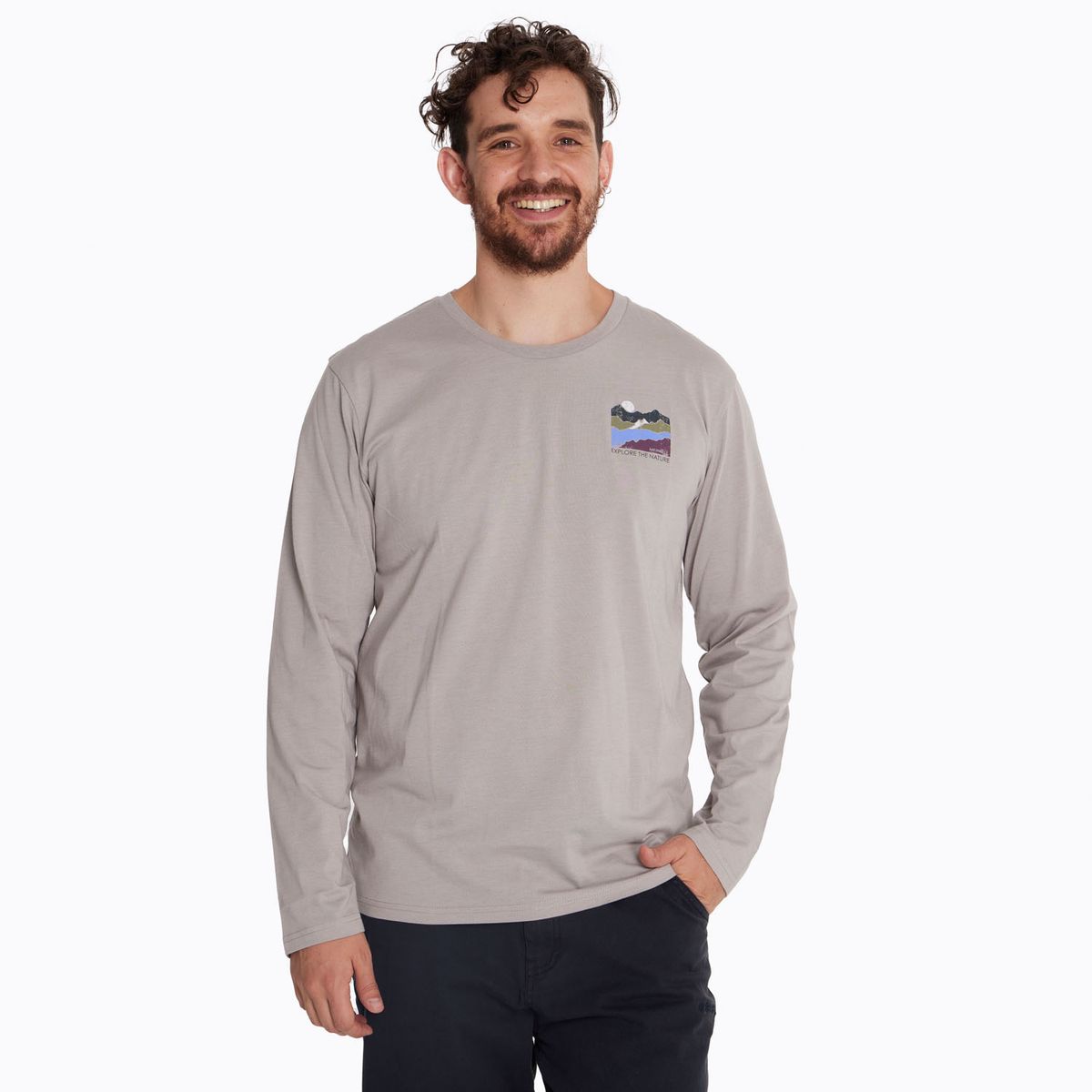 MERRELL - Polera Hombre Logo Gris MERRELL