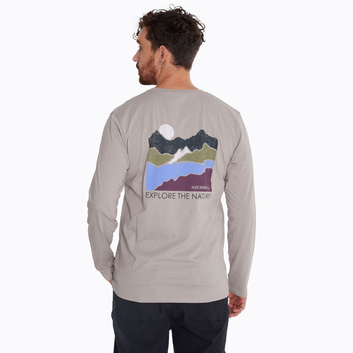 MERRELL - Polera Hombre Logo Gris MERRELL