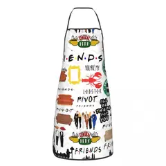 GENERICO - Delantal de cocina divertido Serie Friends
