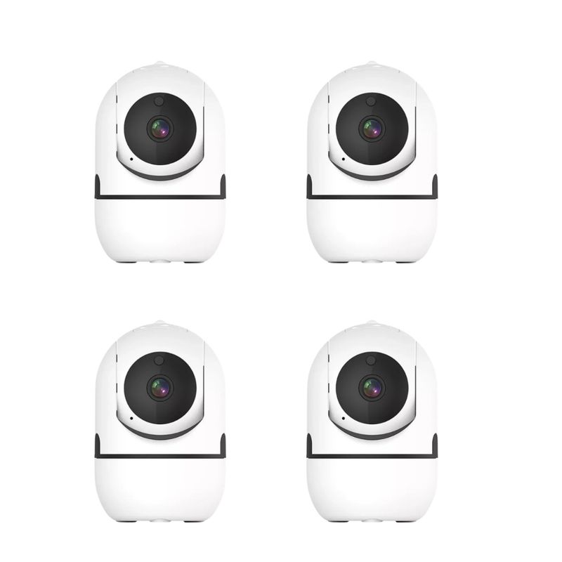 GENERICO - Pack 4 Cámaras Seguridad Portátil Ideal Para Mascotas, Niños