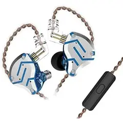KZ - ZS10 Pro Dynamic Bass Auriculares con cable Con micrófono-Azul Marino