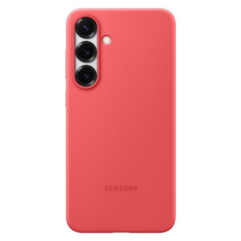SAMSUNG - Carcasa de Silicona Color Rojo Galaxy S25+