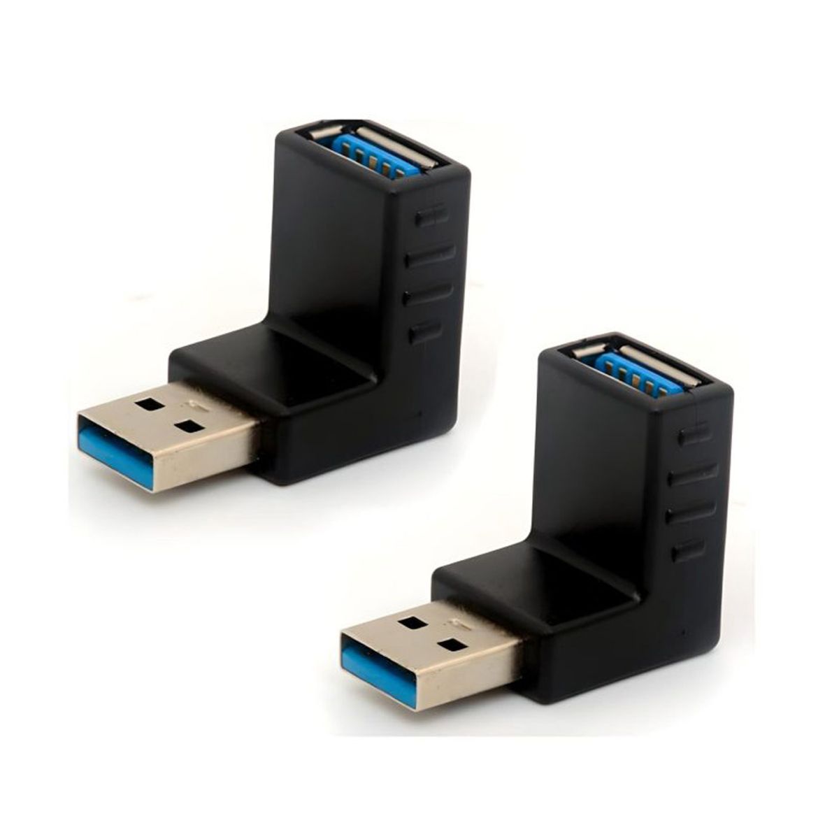 GENERICO - Adaptador Usb 3.0 Macho A Hembra 90 Grados