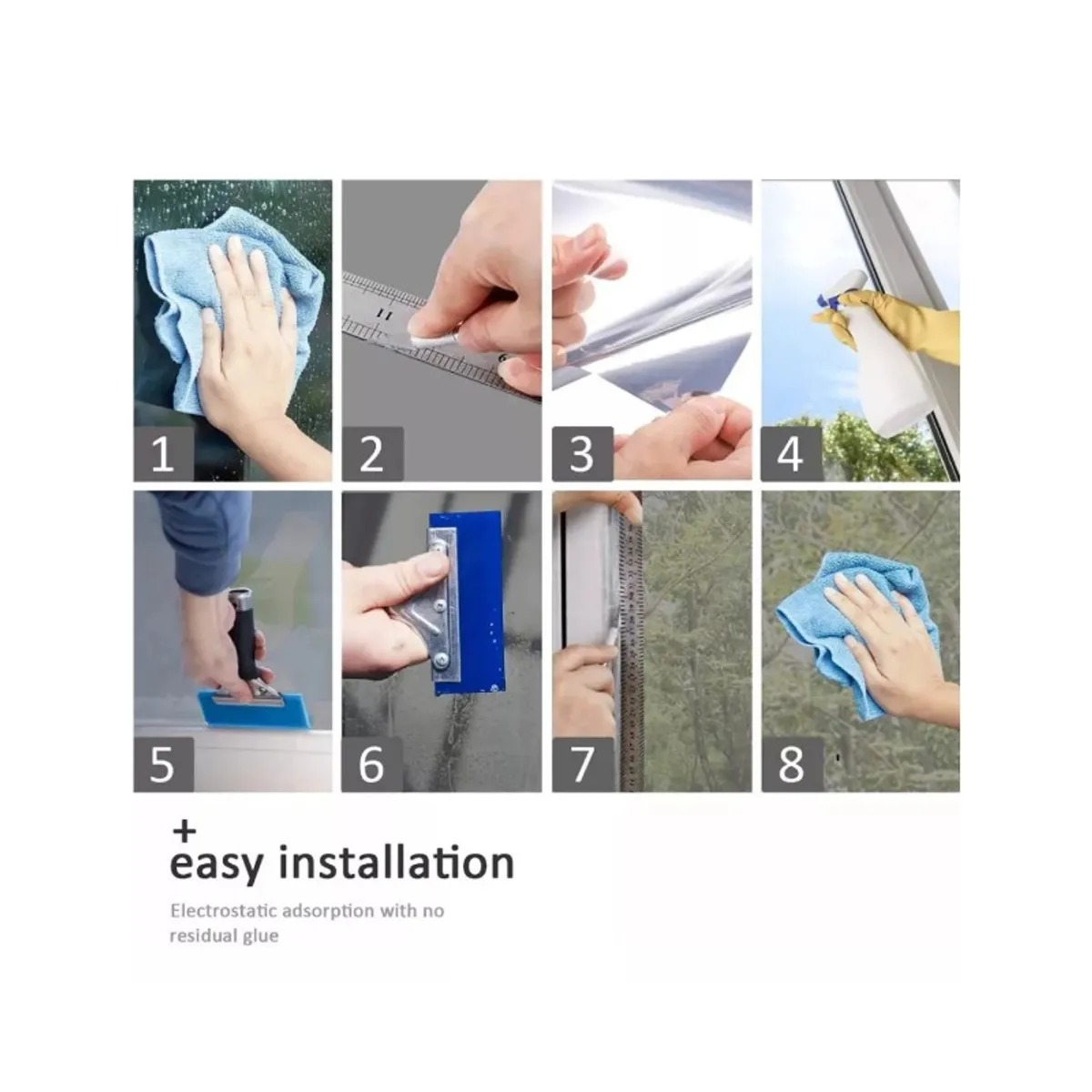 GENERICO - Lamina Espejada Privacidad Ventana Efecto Espejo 1mx60cm TN