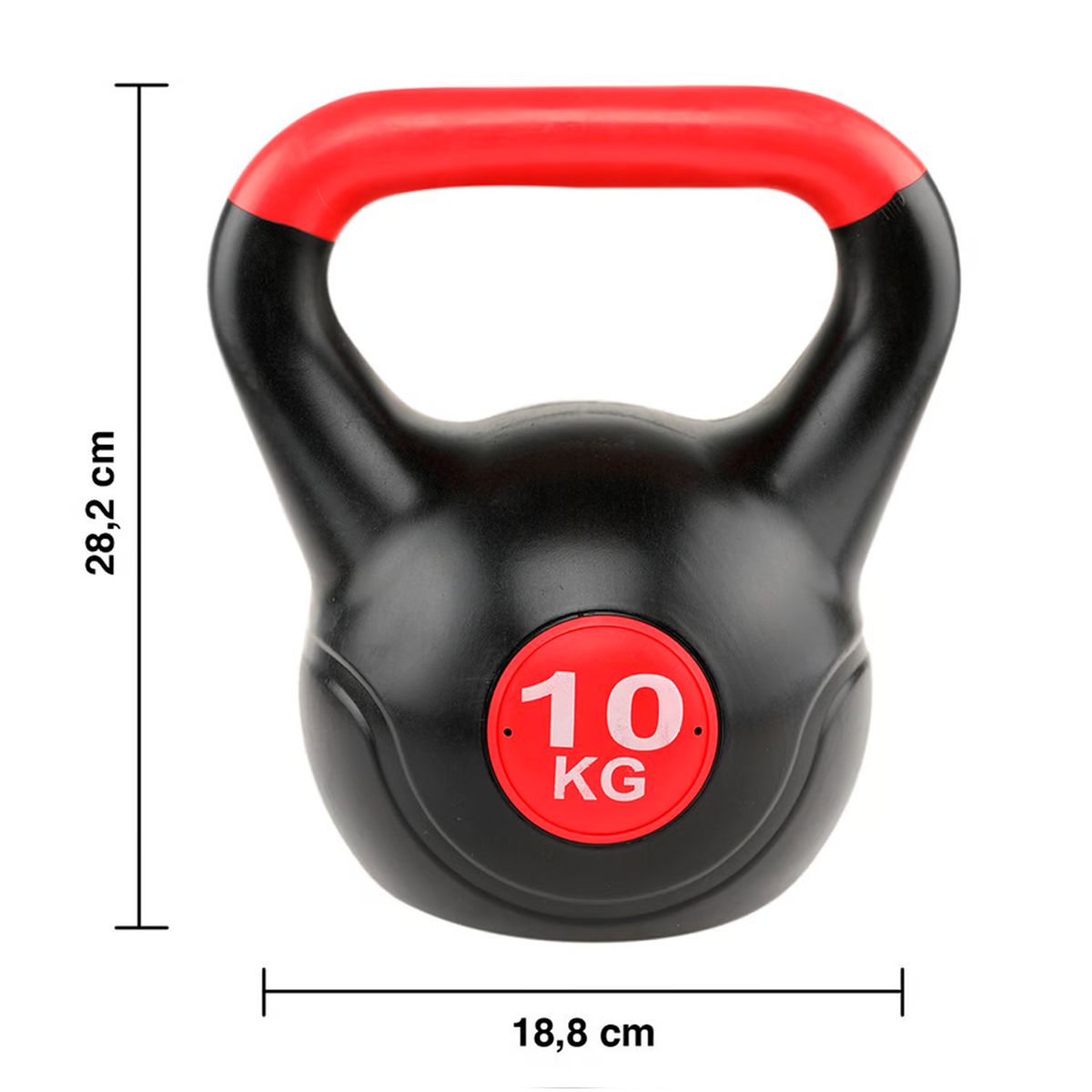 SDFIT - Pack 2x Pesas Rusas Kettlebell Mancuerna PVC 10 kg