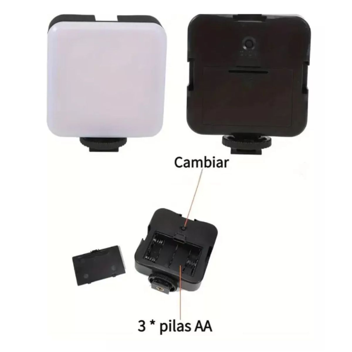 GENERICO - Mini Luz Led Con Clip Para Selfies Celular Tablet Laptop