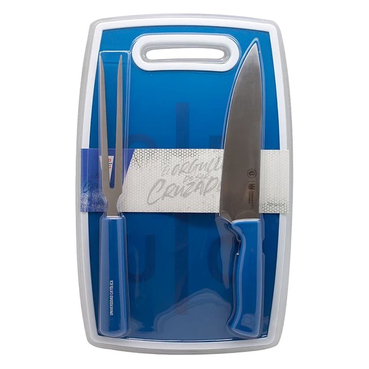 OEM - SET TABLA + CUCHILLO + TENEDOR U CATOLICA