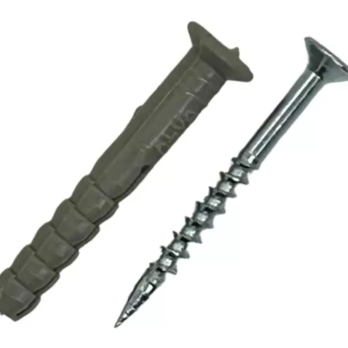 GENERICO - Tarugo Clavo Tornillo Punta Cruz 6x40 mm 100 unds