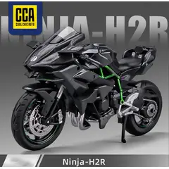 GENERICO - Moto Kawasaki Ninja H2R Colección negra escala 1 :12